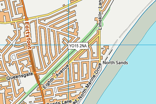 YO15 2NA map - OS VectorMap District (Ordnance Survey)