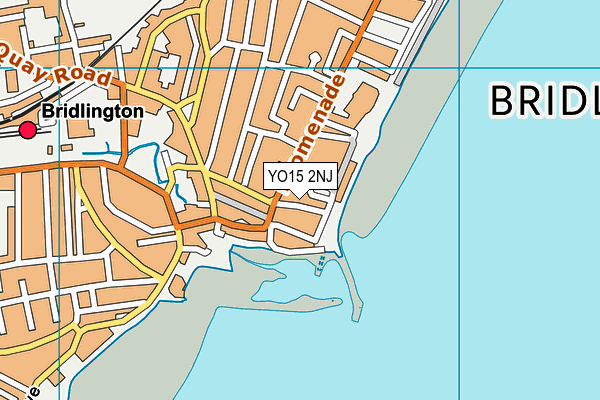 YO15 2NJ map - OS VectorMap District (Ordnance Survey)