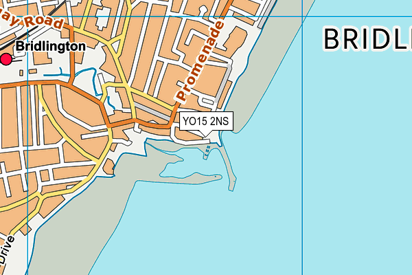 YO15 2NS map - OS VectorMap District (Ordnance Survey)