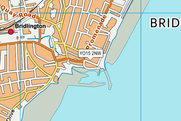 YO15 2NW map - OS VectorMap District (Ordnance Survey)