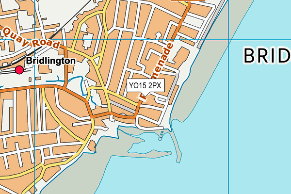 YO15 2PX map - OS VectorMap District (Ordnance Survey)