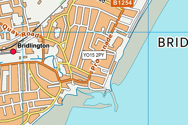 YO15 2PY map - OS VectorMap District (Ordnance Survey)