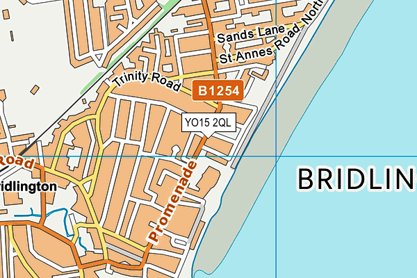 YO15 2QL map - OS VectorMap District (Ordnance Survey)