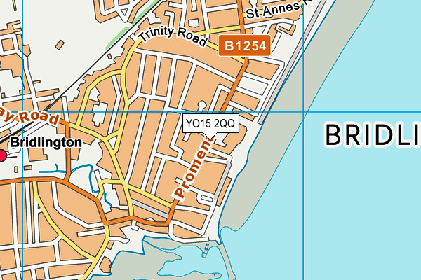 East Riding Leisure Bridlington map (YO15 2QQ) - OS VectorMap District (Ordnance Survey)