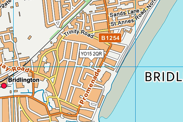 YO15 2QR map - OS VectorMap District (Ordnance Survey)