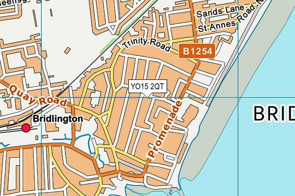 YO15 2QT map - OS VectorMap District (Ordnance Survey)