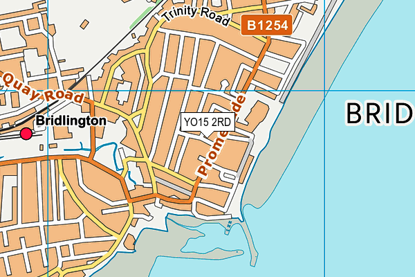 YO15 2RD map - OS VectorMap District (Ordnance Survey)