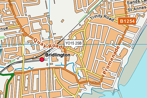 YO15 2SB map - OS VectorMap District (Ordnance Survey)