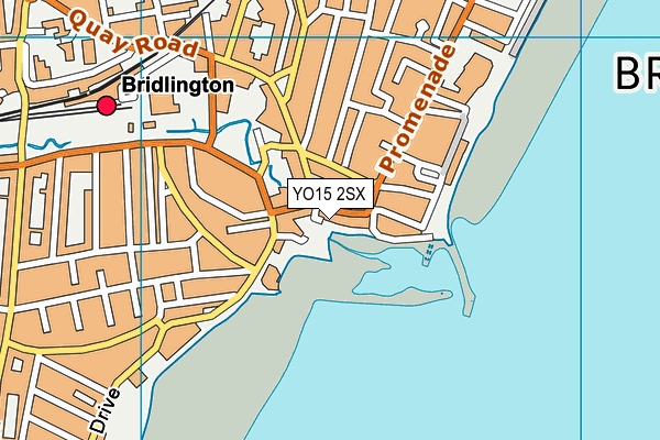 YO15 2SX map - OS VectorMap District (Ordnance Survey)