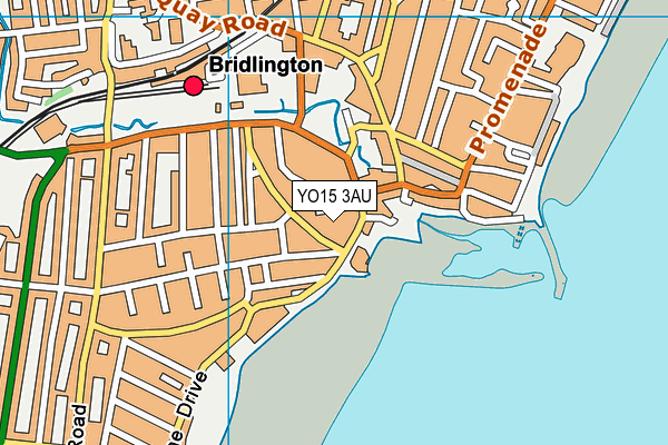 YO15 3AU map - OS VectorMap District (Ordnance Survey)