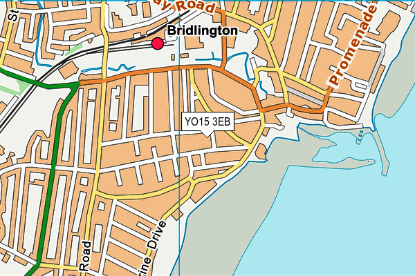 YO15 3EB map - OS VectorMap District (Ordnance Survey)