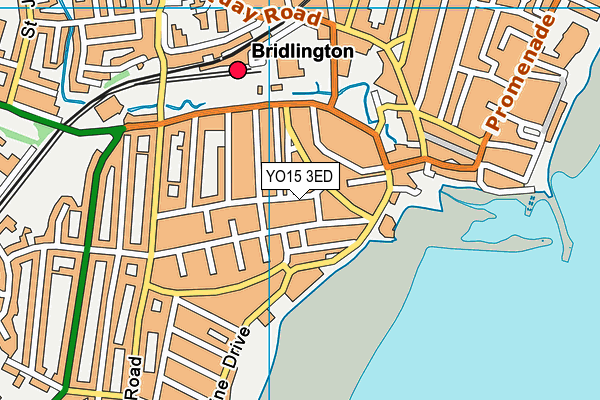 YO15 3ED map - OS VectorMap District (Ordnance Survey)