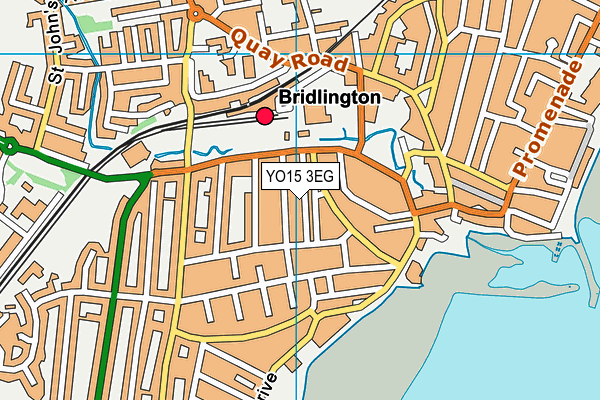 YO15 3EG map - OS VectorMap District (Ordnance Survey)