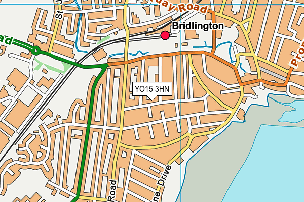 YO15 3HN map - OS VectorMap District (Ordnance Survey)