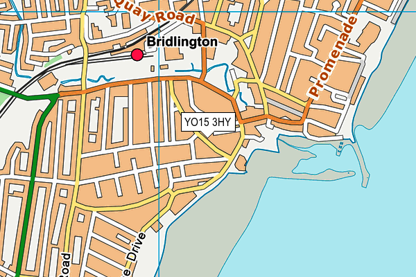 YO15 3HY map - OS VectorMap District (Ordnance Survey)