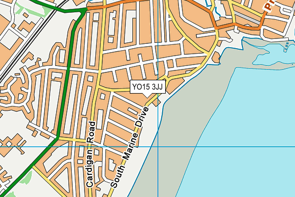 YO15 3JJ map - OS VectorMap District (Ordnance Survey)