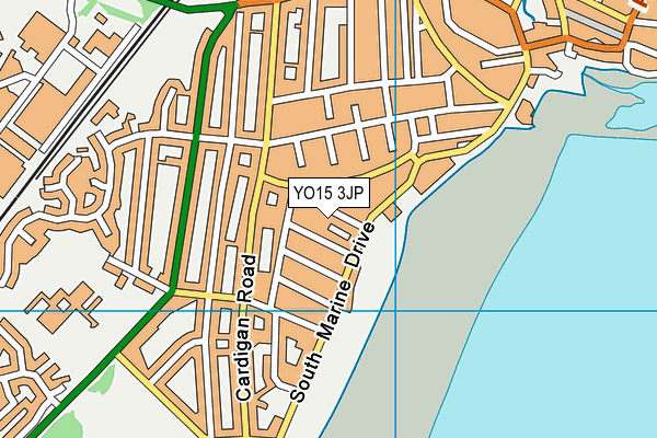 YO15 3JP map - OS VectorMap District (Ordnance Survey)