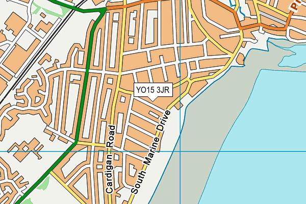 YO15 3JR map - OS VectorMap District (Ordnance Survey)