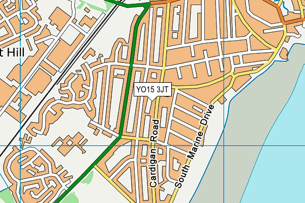 YO15 3JT map - OS VectorMap District (Ordnance Survey)