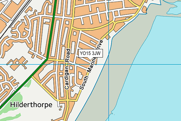 YO15 3JW map - OS VectorMap District (Ordnance Survey)