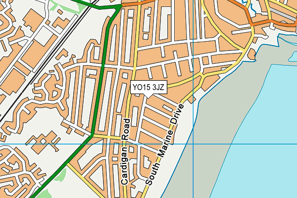 YO15 3JZ map - OS VectorMap District (Ordnance Survey)