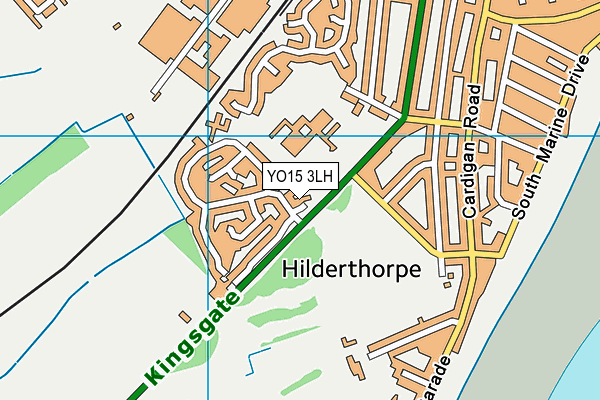 YO15 3LH map - OS VectorMap District (Ordnance Survey)