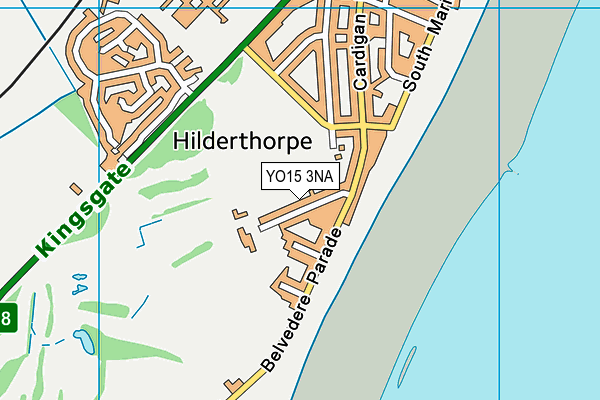 Bridlington Golf Club map (YO15 3NA) - OS VectorMap District (Ordnance Survey)