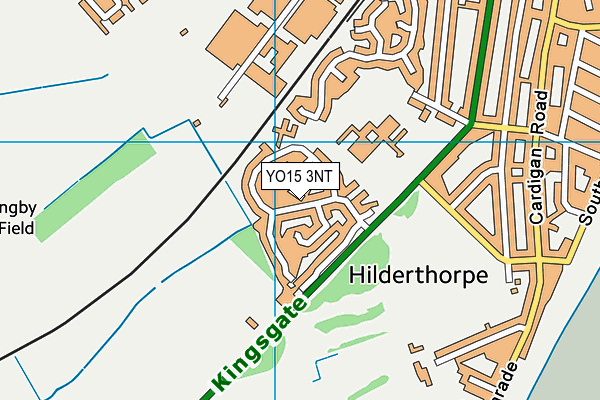 YO15 3NT map - OS VectorMap District (Ordnance Survey)