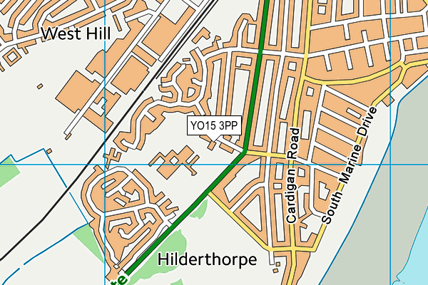 Hilderthorpe Primary School map (YO15 3PP) - OS VectorMap District (Ordnance Survey)