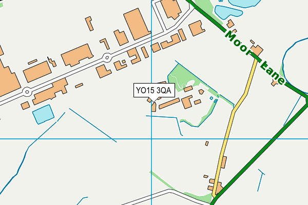YO15 3QA map - OS VectorMap District (Ordnance Survey)