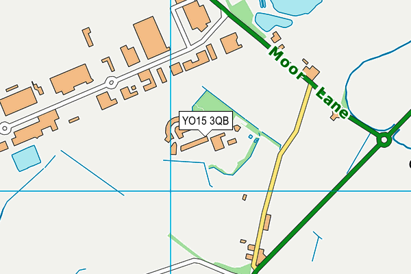 YO15 3QB map - OS VectorMap District (Ordnance Survey)