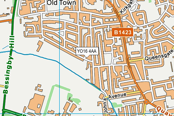 YO16 4AA map - OS VectorMap District (Ordnance Survey)