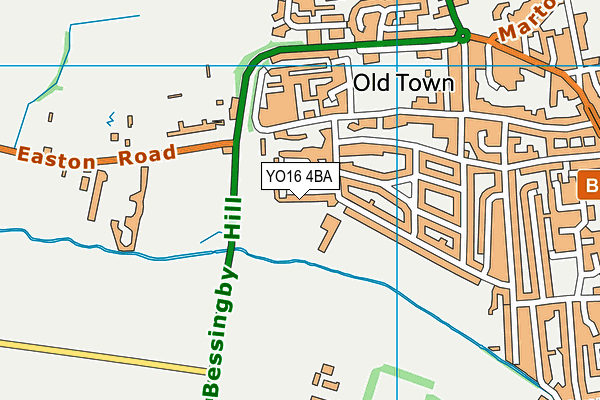 YO16 4BA map - OS VectorMap District (Ordnance Survey)