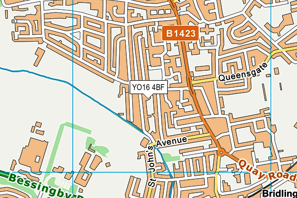 YO16 4BF map - OS VectorMap District (Ordnance Survey)