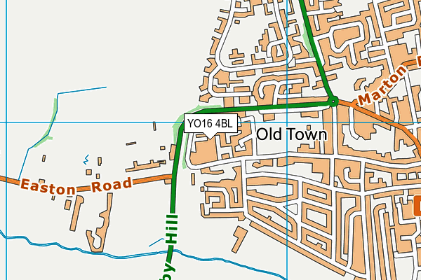 YO16 4BL map - OS VectorMap District (Ordnance Survey)
