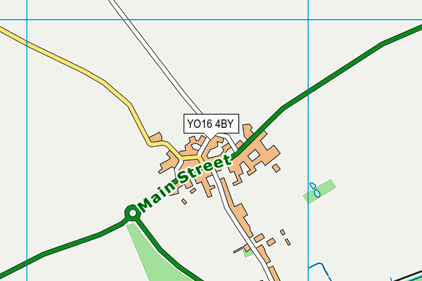 YO16 4BY map - OS VectorMap District (Ordnance Survey)