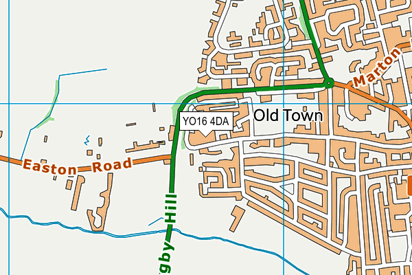 YO16 4DA map - OS VectorMap District (Ordnance Survey)