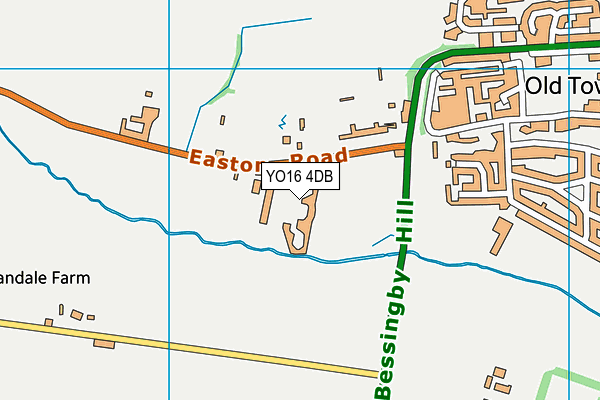 YO16 4DB map - OS VectorMap District (Ordnance Survey)