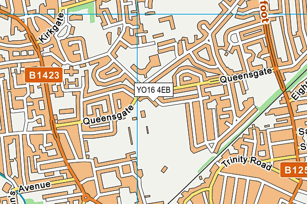 YO16 4EB map - OS VectorMap District (Ordnance Survey)