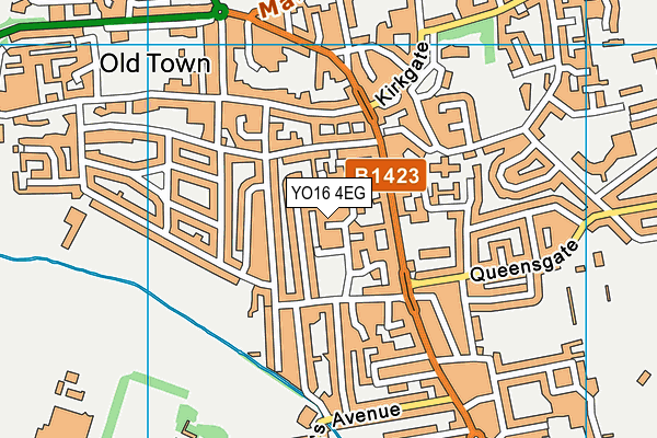 YO16 4EG map - OS VectorMap District (Ordnance Survey)