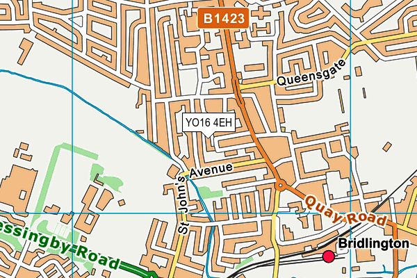 YO16 4EH map - OS VectorMap District (Ordnance Survey)