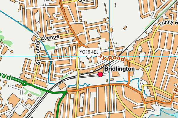 YO16 4EJ map - OS VectorMap District (Ordnance Survey)