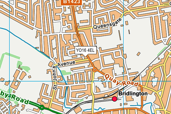 YO16 4EL map - OS VectorMap District (Ordnance Survey)