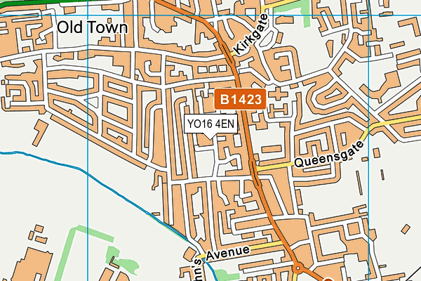 YO16 4EN map - OS VectorMap District (Ordnance Survey)