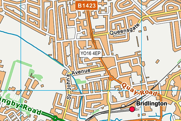 YO16 4EP map - OS VectorMap District (Ordnance Survey)