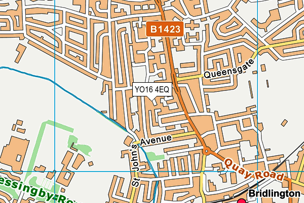 YO16 4EQ map - OS VectorMap District (Ordnance Survey)