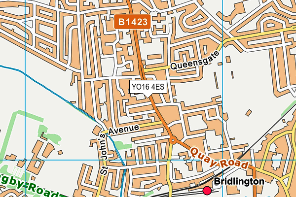 YO16 4ES map - OS VectorMap District (Ordnance Survey)