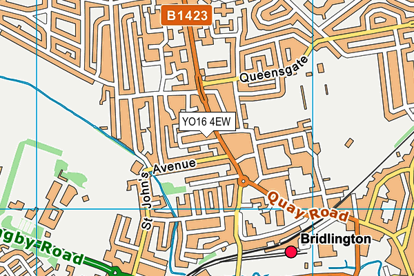 YO16 4EW map - OS VectorMap District (Ordnance Survey)