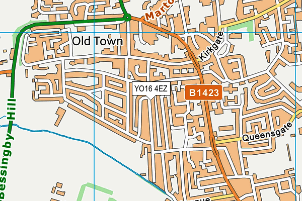 YO16 4EZ map - OS VectorMap District (Ordnance Survey)
