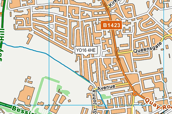 YO16 4HE map - OS VectorMap District (Ordnance Survey)
